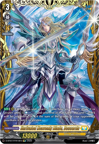 Unrivaled Heavenly Blade, Descorda (FFR) (D-BT07/FFR10EN) [Raging Flames Against Emerald Storm]