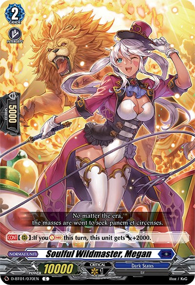 Soulful Wildmaster, Megan (D-BT01/070EN) [Genesis of the Five Greats] - PokeCharles PokeStore