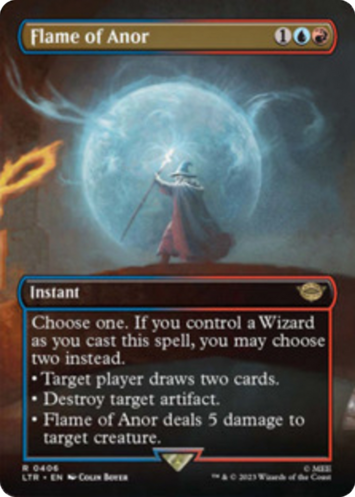 Flame of Anor (Borderless Alternate Art) [The Lord of the Rings: Tales of Middle-Earth] - PokeCharles PokeStore