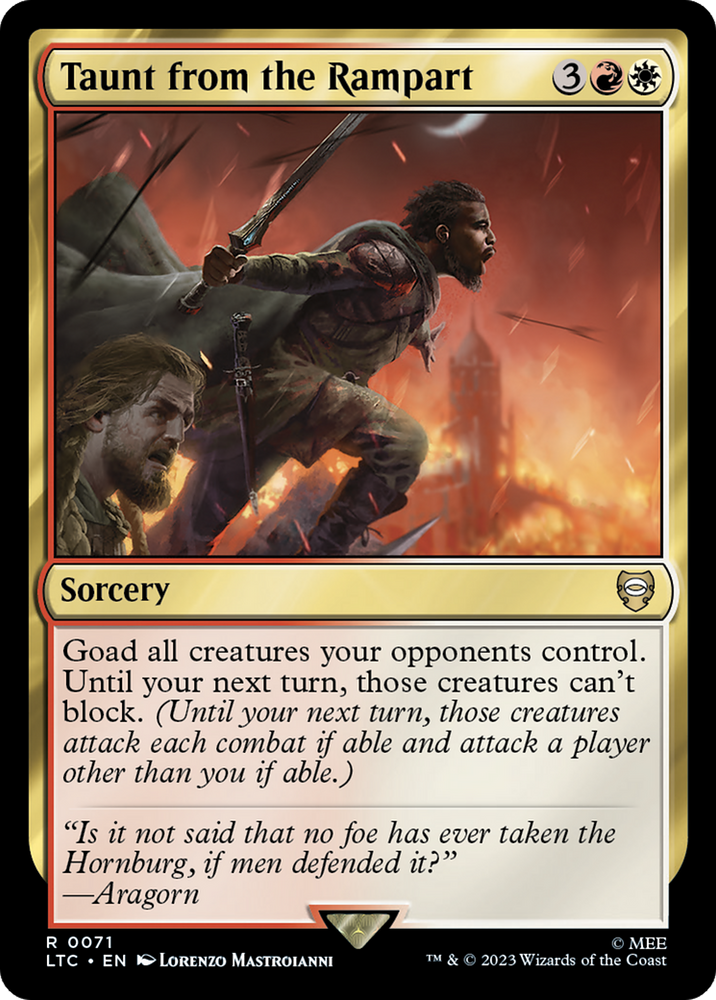 Taunt from the Rampart [The Lord of the Rings: Tales of Middle-Earth Commander] - PokeCharles PokeStore