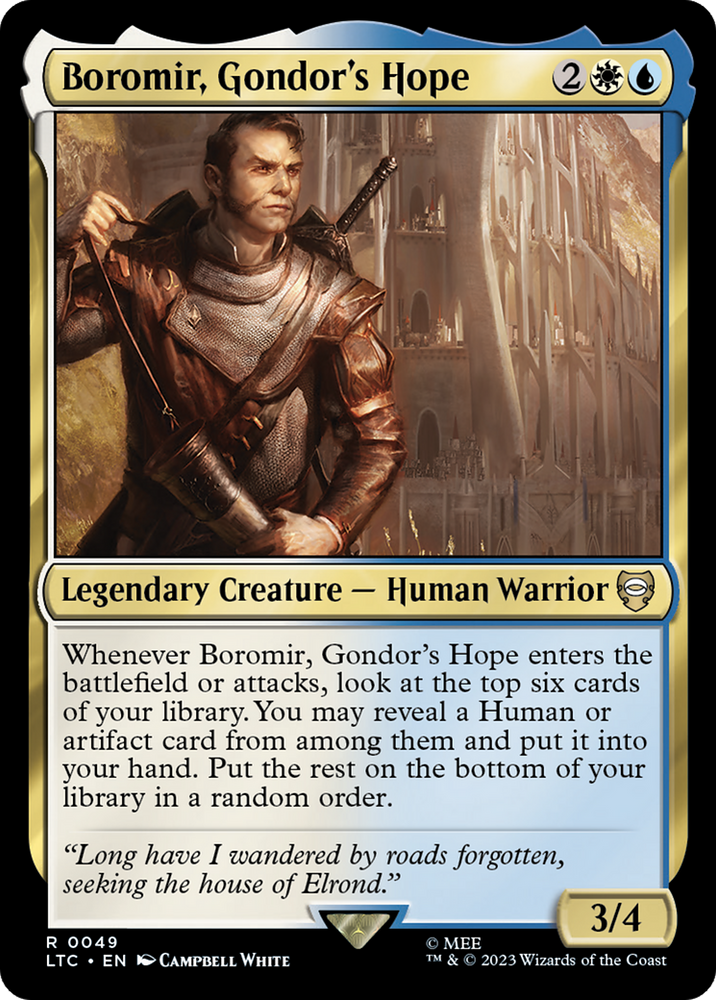 Boromir, Gondor's Hope [The Lord of the Rings: Tales of Middle-Earth Commander] - PokeCharles PokeStore