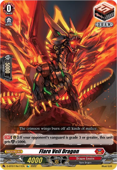 Flare Veil Dragon (D-BT07/Re11EN) [Raging Flames Against Emerald Storm] - PokeCharles PokeStore