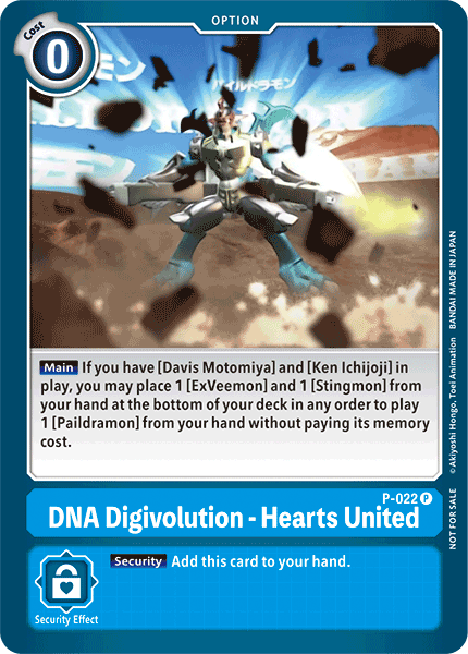 DNA Digivolution - Hearts United [P-022] [Promotional Cards] - PokeCharles PokeStore