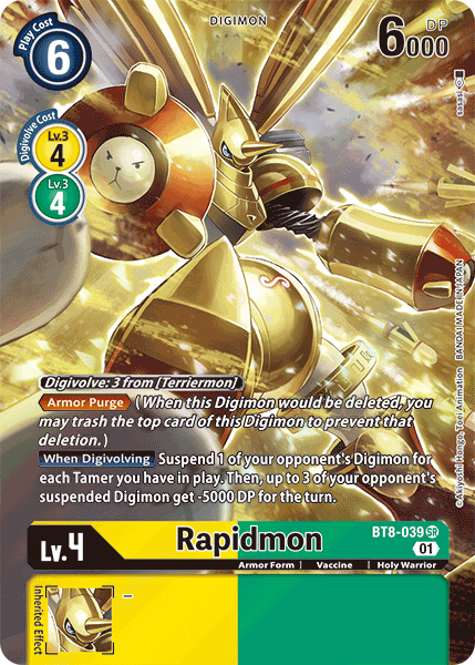 Rapidmon [BT8-039] (Alternate Art) [New Awakening] - PokeCharles PokeStore