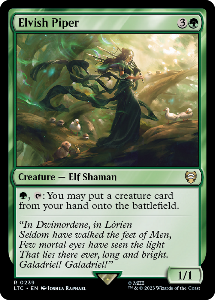 Elvish Piper [The Lord of the Rings: Tales of Middle-Earth Commander] - PokeCharles PokeStore