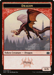 Dragon // Goblin Double-Sided Token [Ravnica Allegiance Guild Kit Tokens] - PokeCharles PokeStore