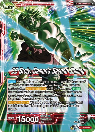 Broly // SS Broly, Demon's Second Coming (BT15-002) [Saiyan Showdown] - PokeCharles PokeStore