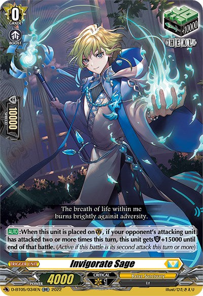 Invigorate Sage (D-BT05/034EN) [Triumphant Return of the Brave Heroes] - PokeCharles PokeStore
