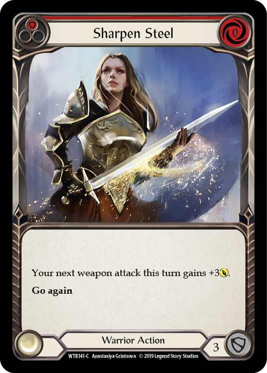 Sharpen Steel (Red) [WTR141-C] (Welcome to Rathe)  Alpha Print Normal - PokeCharles PokeStore