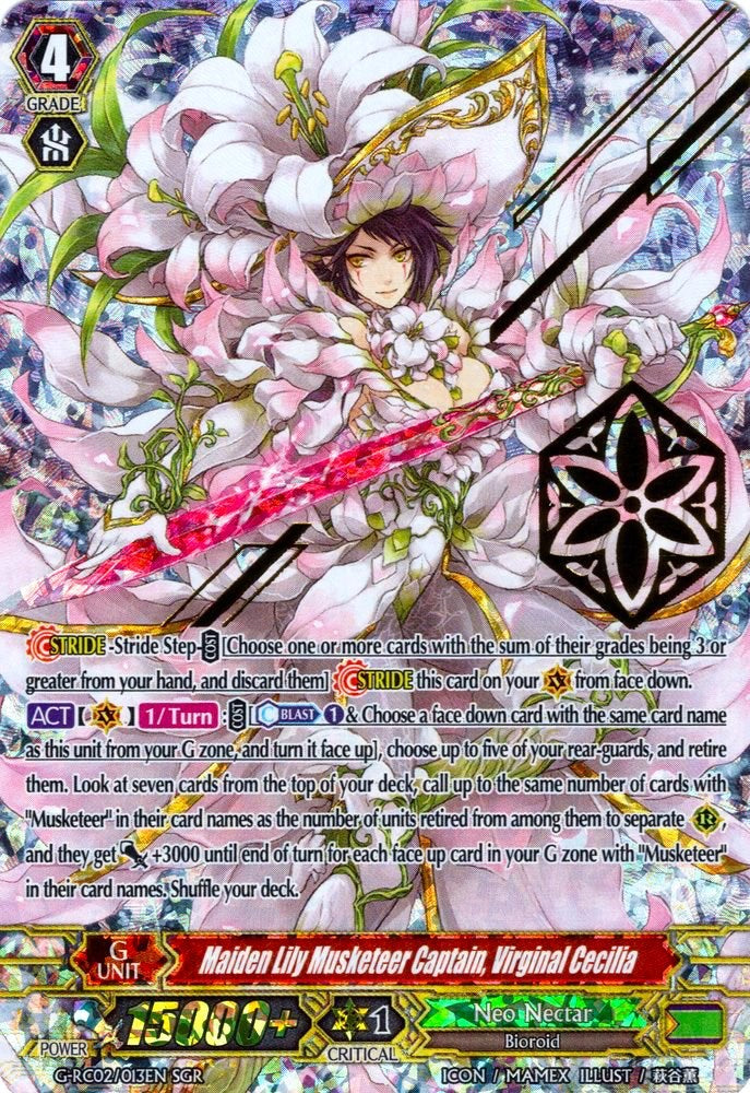 Maiden Lily Musketeer Captain, Virginal Cecilia (G-RC02/013EN) [Revival Collection] - PokeCharles PokeStore