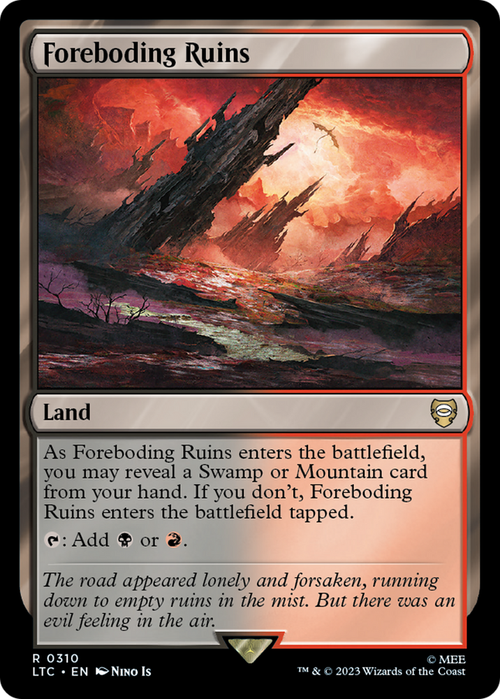 Foreboding Ruins [The Lord of the Rings: Tales of Middle-Earth Commander] - PokeCharles PokeStore