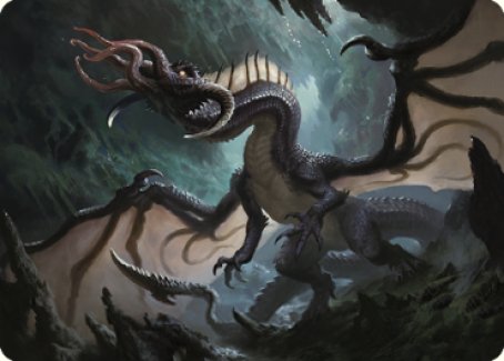 mtg baldur's gate art cards Brainstealer Dragon Art Card [Commander Legends: Battle for Baldur's Gate  Art Series]