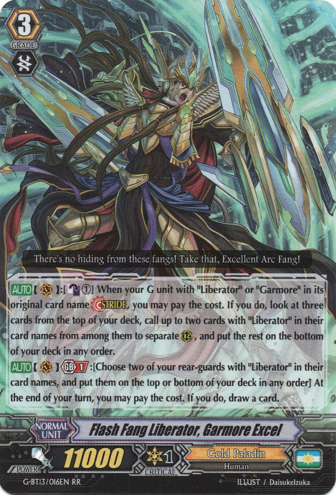 Flash Fang Liberator, Garmore Excel (G-BT13/016EN) [Ultimate Stride] - PokeCharles PokeStore