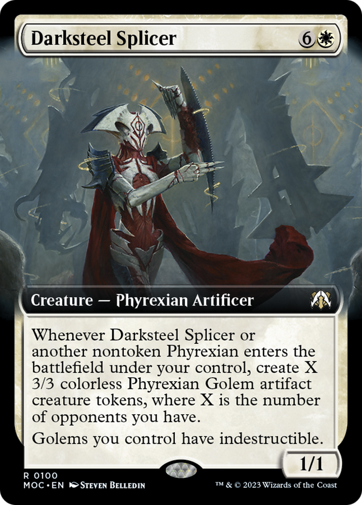 Darksteel Splicer (Extended Art) [March of the Machine Commander] - PokeCharles PokeStore