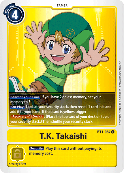 T.K. Takaishi [BT1-087] [Release Special Booster Ver.1.0] - PokeCharles PokeStore