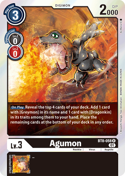 Agumon [BT8-058] [New Awakening] - PokeCharles PokeStore