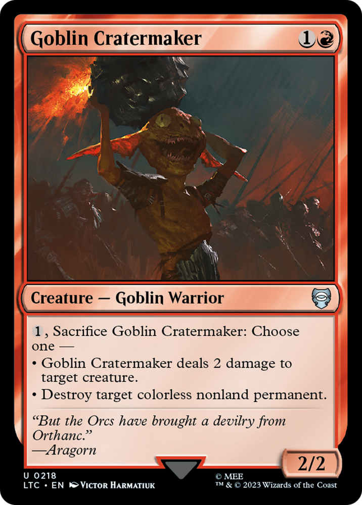 Goblin Cratermaker [The Lord of the Rings: Tales of Middle-Earth Commander] - PokeCharles PokeStore