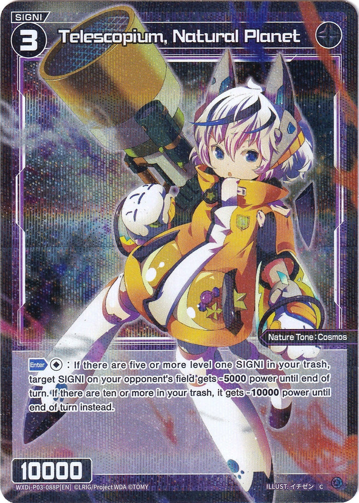 Telescopium, Natural Planet (Parallel Foil) (WXDi-P03-088P) [Standup Diva]