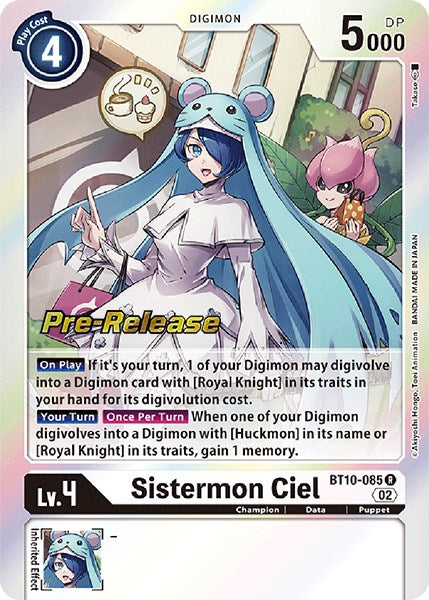 Sistermon Ciel [BT10-085] [Xros Encounter Pre-Release Cards] - PokeCharles PokeStore