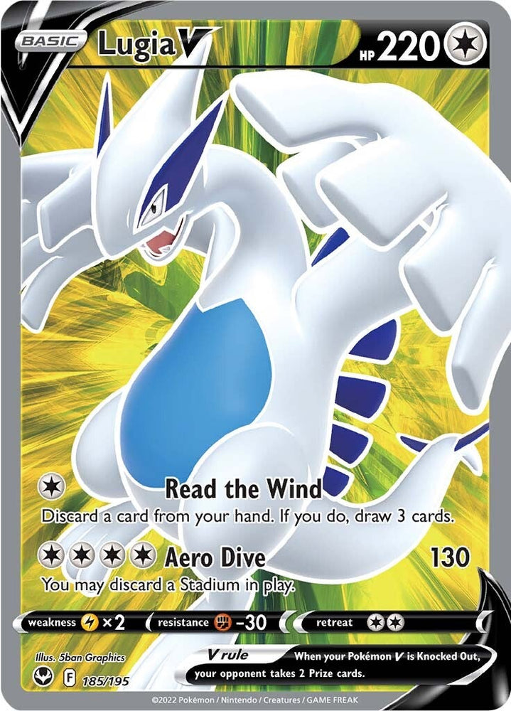 Lugia V (185/195) [Sword & Shield: Silver Tempest] - PokeCharles PokeStore
