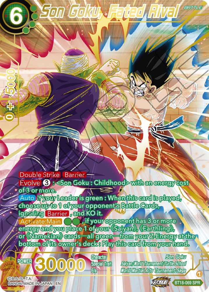 Son Goku, Fated Rival (SPR) (BT18-069) [Dawn of the Z-Legends] - PokeCharles PokeStore