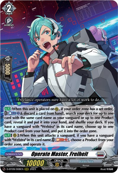 Operate Master, Freiheit (D-BT09/008EN) [Dragontree Invasion] - PokeCharles PokeStore