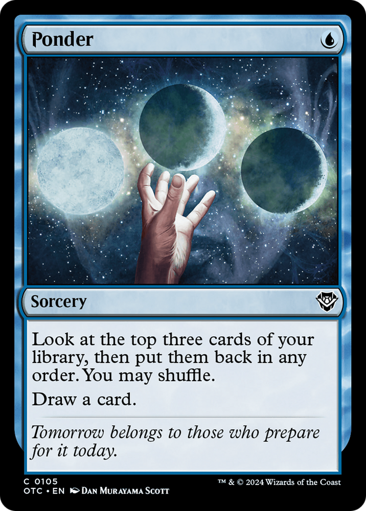 Ponder [Outlaws of Thunder Junction Commander] - PokeCharles PokeStore