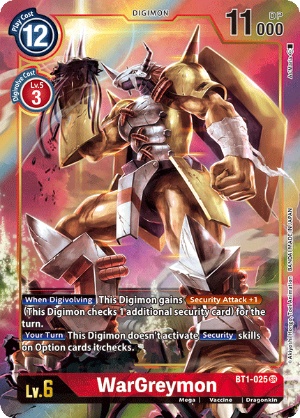 WarGreymon [BT1-025] (Alternate Art) [Release Special Booster Ver.1.0] - PokeCharles PokeStore