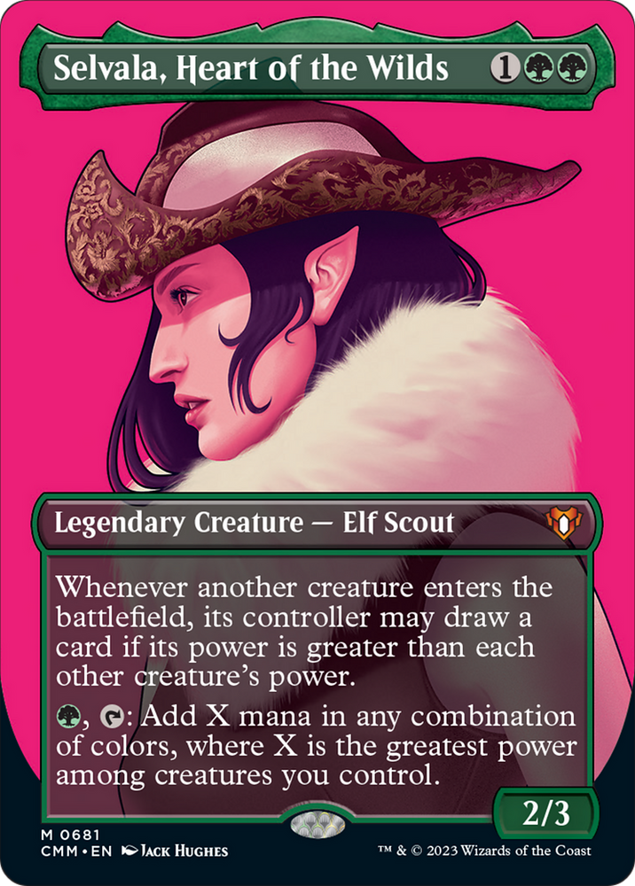 Selvala, Heart of the Wilds (Borderless Profile) [Commander Masters] - PokeCharles PokeStore