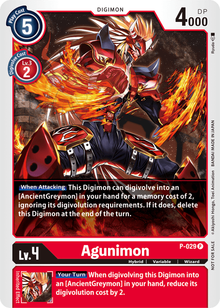 Agunimon [P-029] [Promotional Cards] - PokeCharles PokeStore