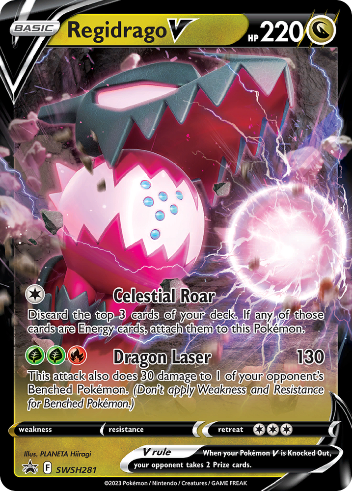 Regidrago V (SWSH281) (Jumbo Card) [Sword & Shield: Black Star Promos] - PokeCharles PokeStore