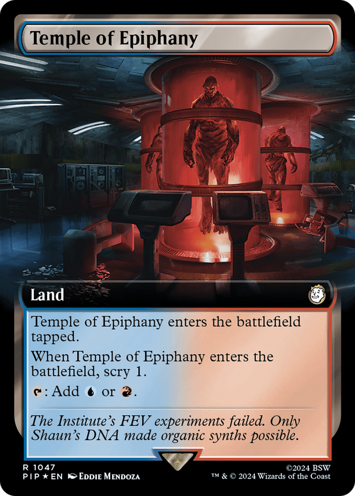 Temple of Epiphany (Extended Art) (Surge Foil) [Fallout] - PokeCharles PokeStore