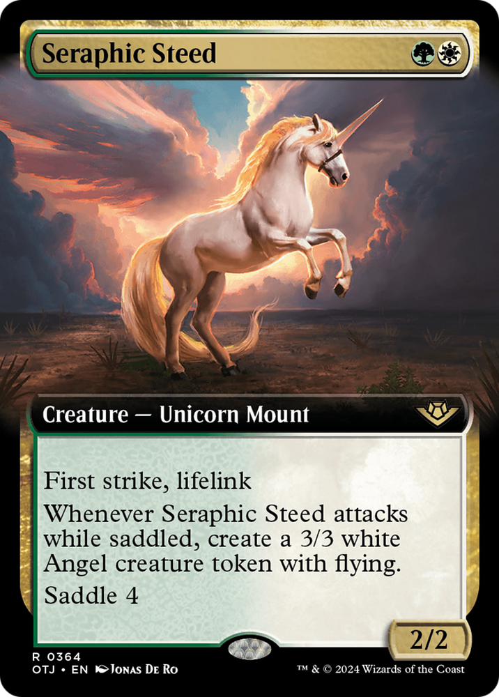 Seraphic Steed (Extended Art) [Outlaws of Thunder Junction] - PokeCharles PokeStore