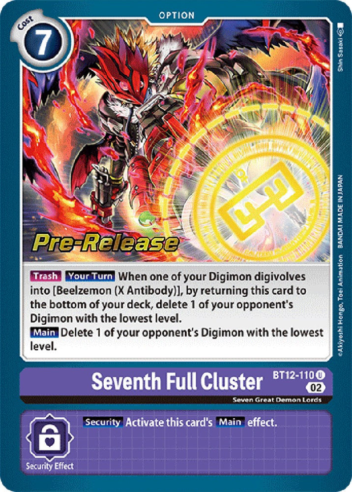 Seventh Full Cluster [BT12-110] [Across Time Pre-Release Cards] - PokeCharles PokeStore