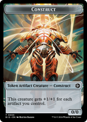 Mercenary // Construct Double-Sided Token [Outlaws of Thunder Junction Tokens] - PokeCharles PokeStore