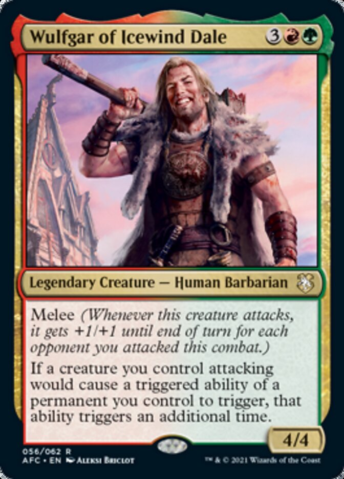 Wulfgar of Icewind Dale [Dungeons & Dragons: Adventures in the Forgotten Realms Commander] - PokeCharles PokeStore