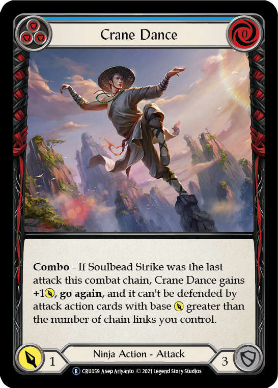 Crane Dance (Blue) [U-CRU059] (Crucible of War Unlimited)  Unlimited Normal - PokeCharles PokeStore