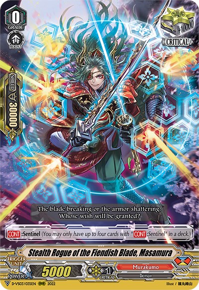 Stealth Rogue of the Fiendish Blade, Masamura (D-VS03/035EN) [V Clan Collection Vol.3] - PokeCharles PokeStore