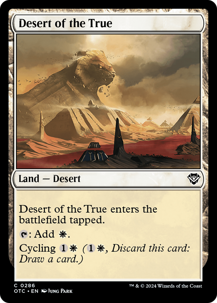 Desert of the True [Outlaws of Thunder Junction Commander] - PokeCharles PokeStore