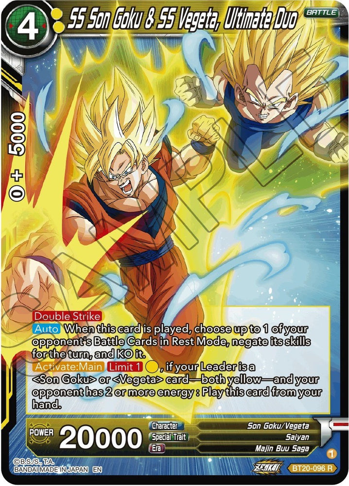 SS Son Goku & SS Vegeta, Ultimate Duo (BT20-096) [Power Absorbed] - PokeCharles PokeStore