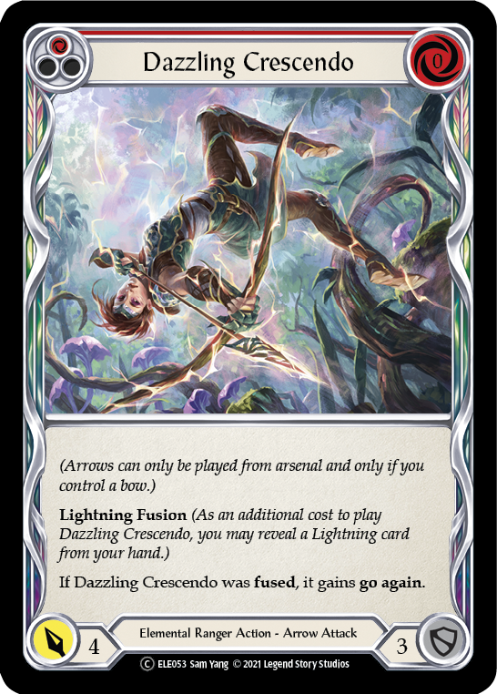 Dazzling Crescendo (Red) [U-ELE053] (Tales of Aria Unlimited)  Unlimited Normal - PokeCharles PokeStore