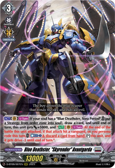 Blue Deathster, "Skyrender" Avantgarda (D-BT09/007EN) [Dragontree Invasion] - PokeCharles PokeStore