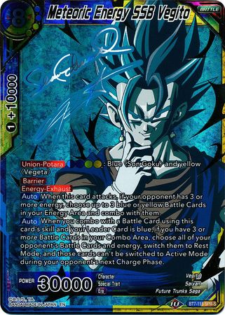 Meteoric Energy SSB Vegito (SPR Signature) (BT7-118) [Assault of the Saiyans] - PokeCharles PokeStore