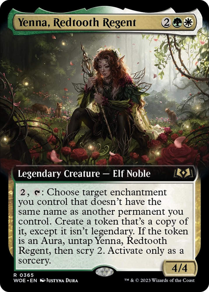 Yenna, Redtooth Regent (Extended Art) [Wilds of Eldraine] - PokeCharles PokeStore