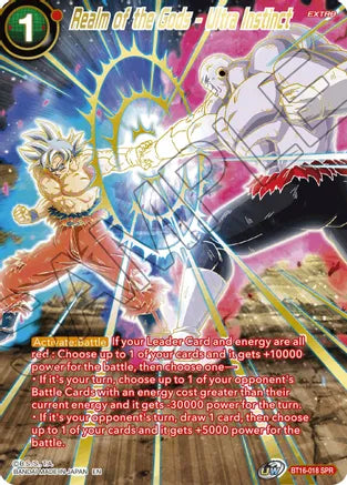 Realm of the Gods - Ultra Instinct (SPR) (BT16-018) [Realm of the Gods] - PokeCharles PokeStore