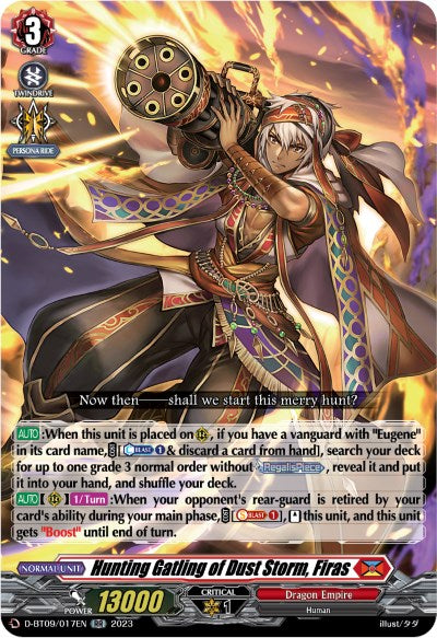 Hunting Gatling of Dust Storm, Firas (D-BT09/017EN) [Dragontree Invasion] - PokeCharles PokeStore