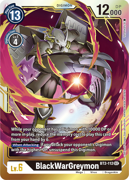 BlackWarGreymon [BT2-112] [Release Special Booster Ver.1.5] - PokeCharles PokeStore