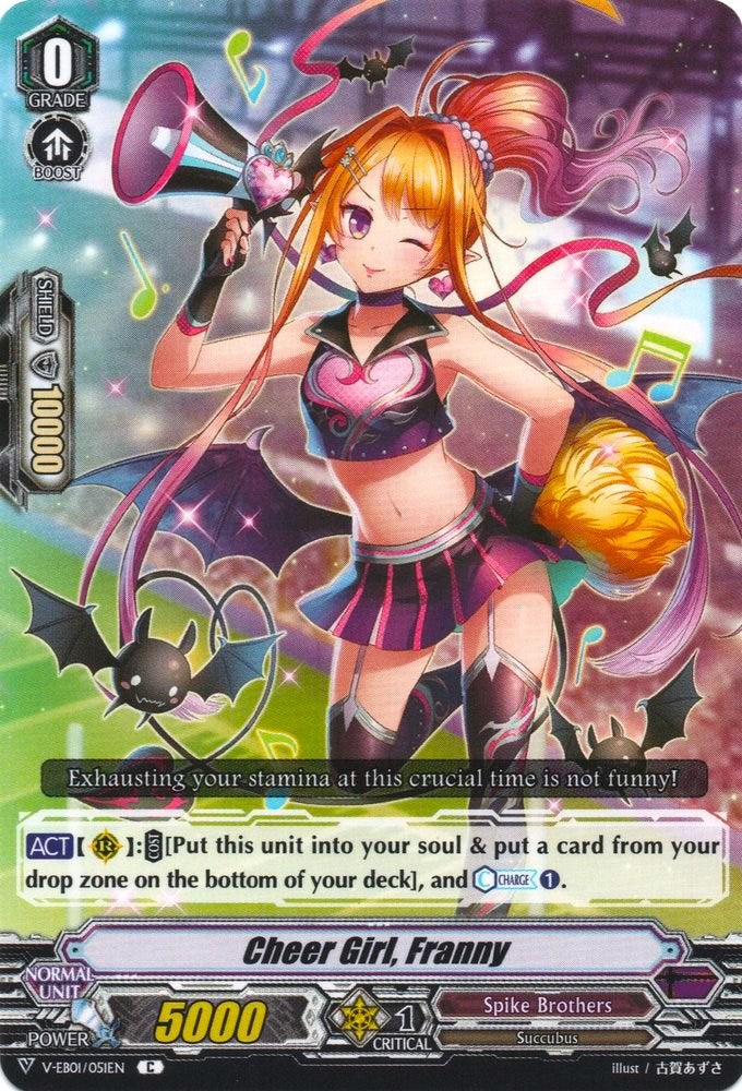 Cheer Girl, Franny (V-EB01/051EN) [The Destructive Roar]