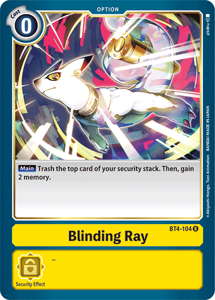 Blinding Ray [BT4-104] [Great Legend] - PokeCharles PokeStore