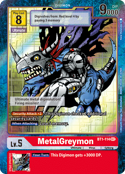 MetalGreymon [BT1-114] (Alternate Art) [Release Special Booster Ver.1.0] - PokeCharles PokeStore